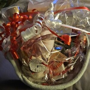 Bath & Body Works Red and White Gift Basket